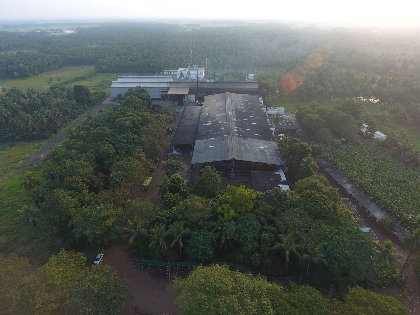 Aerial view of the Padmasree Steels plant